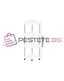 Ъглова етажерка за баня 4 нива с колелца